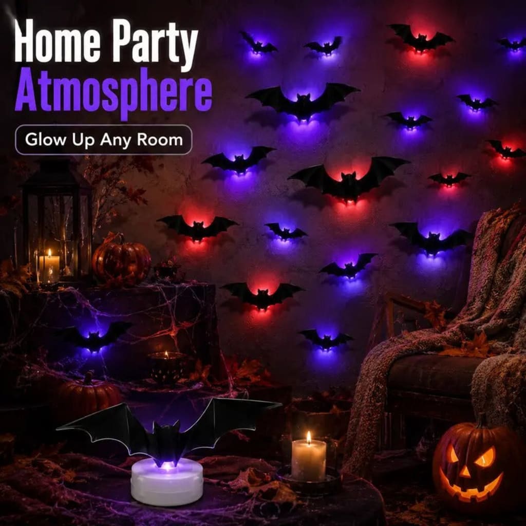3D LED Bat Halloween Decoration Light