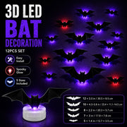 3D LED Bat Halloween Decoration Light