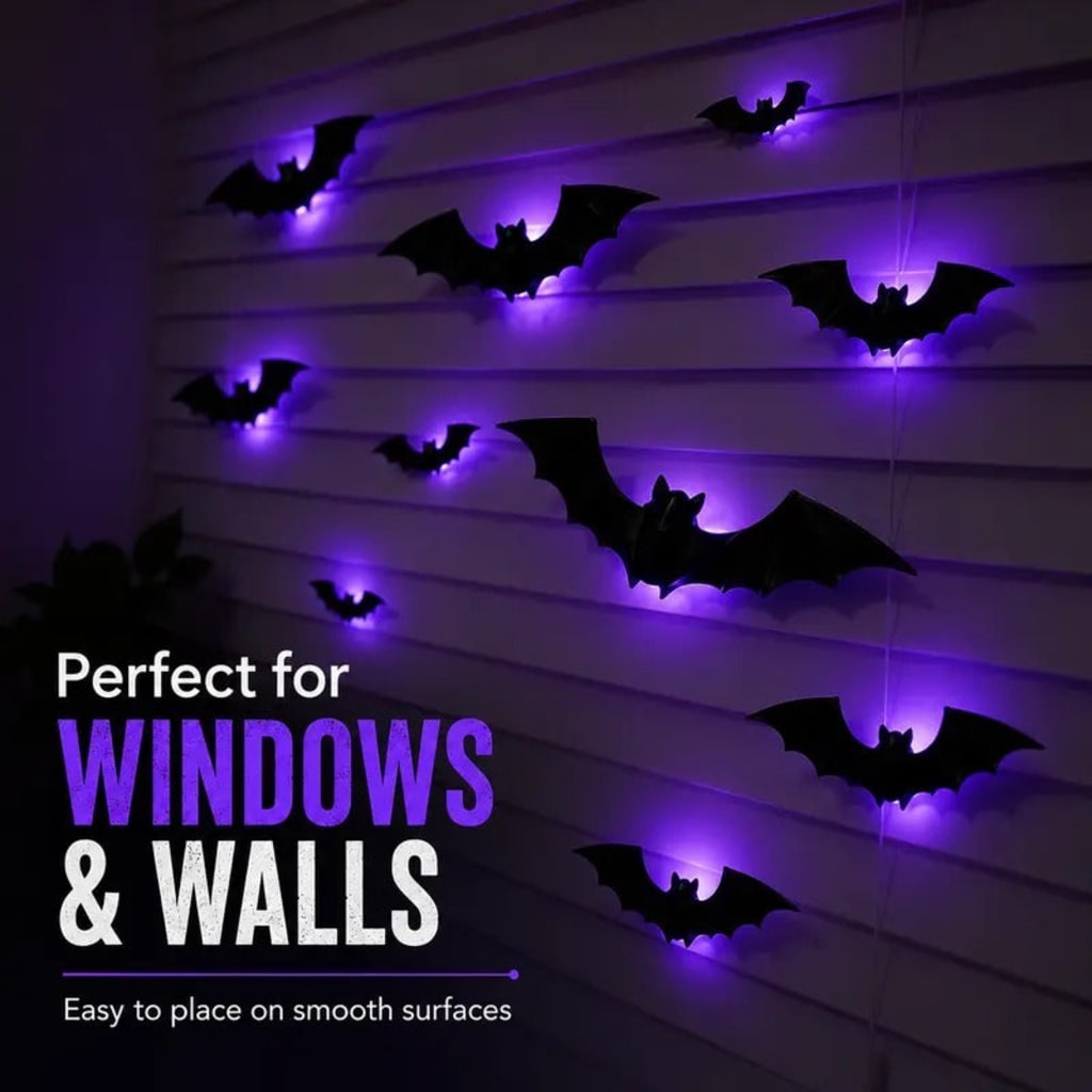 3D LED Bat Halloween Decoration Light