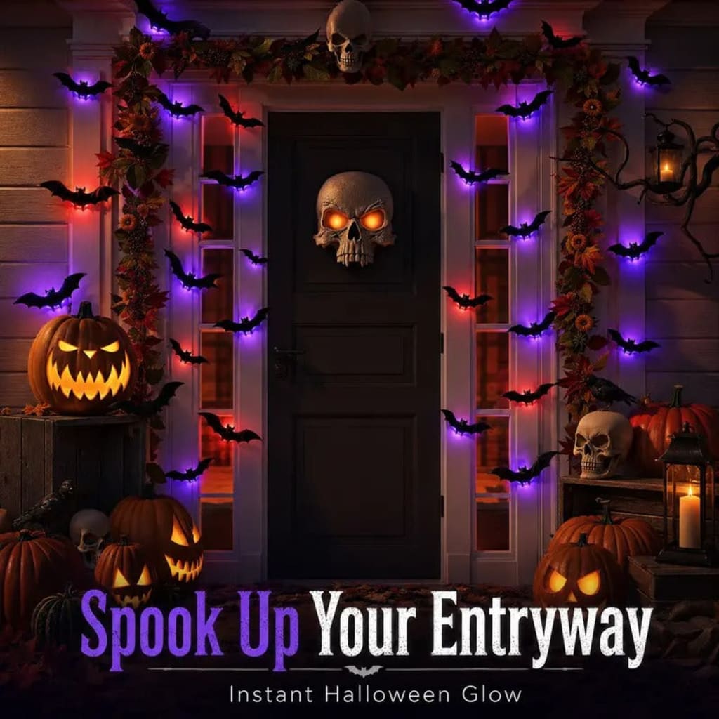 3D LED Bat Halloween Decoration Light